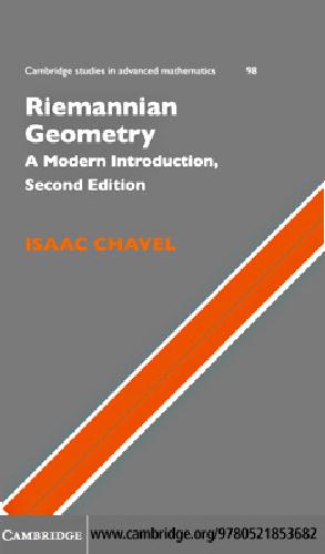 Riemannian Geometry: A Modern Introduction