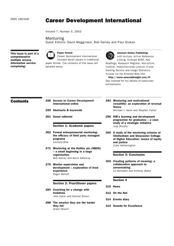 Mentoring (Career Development International, Volume 7, Number 5, 2002)
