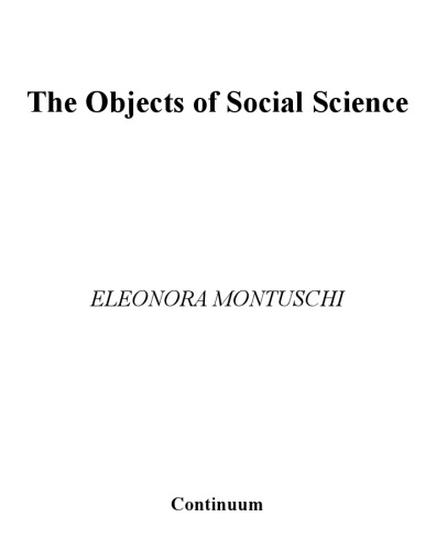 The Objects of Social Science