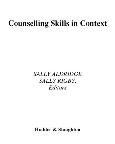 Counselling Skills in Context