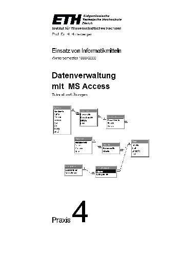 Datenverwaltung mit MS Access