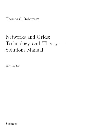 Networks and Grids: Technology and Theory (Information Technology: Transmission, Processing and Storage)