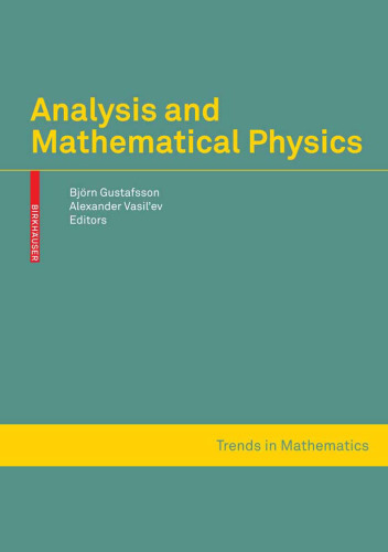 Analysis and Mathematical Physics