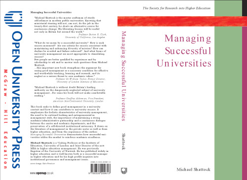 Managing Successful Universities (Society for Research Into Higher Education)