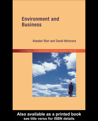 Environment and Business (Routledge Introductions to Environment)