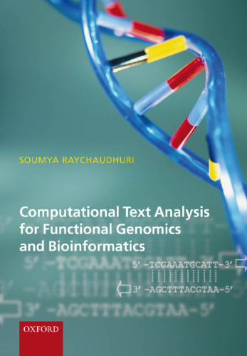 Computational Text Analysis: For Functional Genomics and Bioinformatics