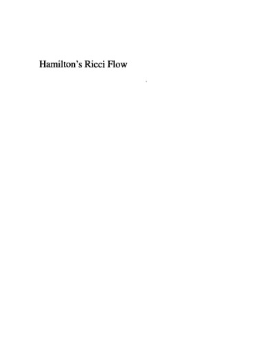 Hamilton’s Ricci Flow