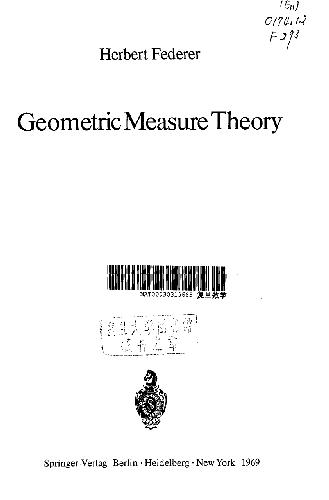 Geometric Measure Theory