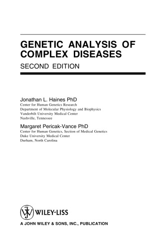 Genetic Analysis of Complex Disease