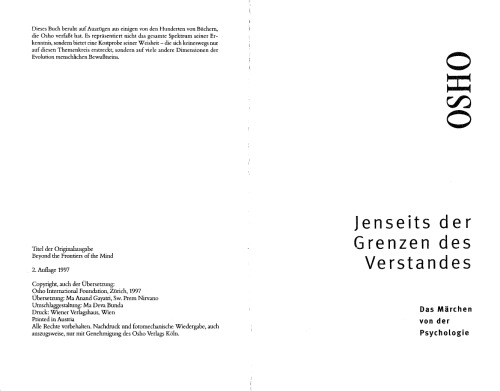 Jenseits der Grenzen des Verstandes: Das Märchen von der Psychologie