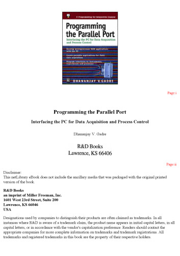 Programming the Parallel Port