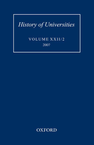 History of Universities: Volume XXII 2