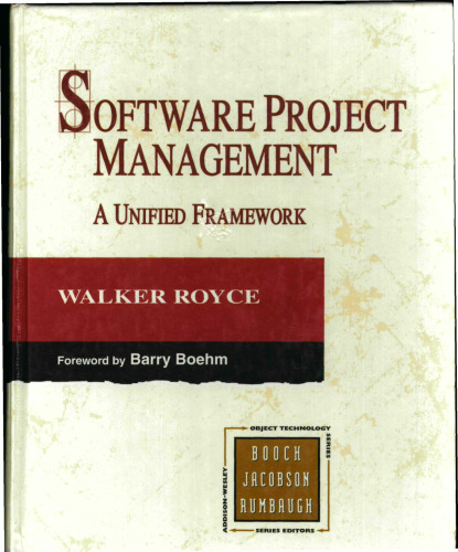 Software Project Management: A Unified Framework (The Addison-Wesley Object Technology)