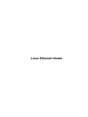 Linux Ethernet Howto