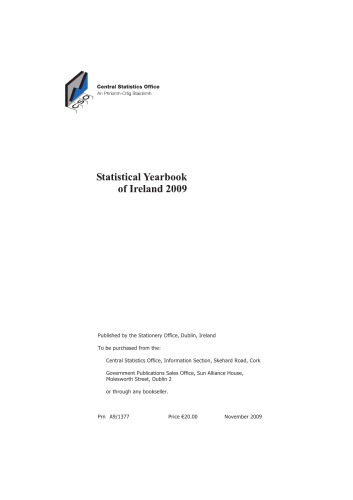 Statistical Yearbook of Ireland 2009