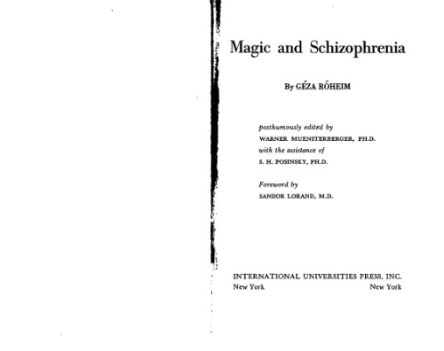 Magic and Schizophrenia