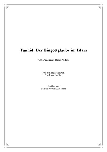 Tauhid: Der Eingottglaube im Islam