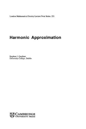 Harmonic Approximation