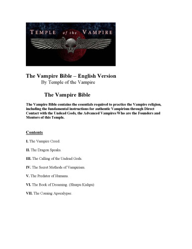 The Vampire Bible