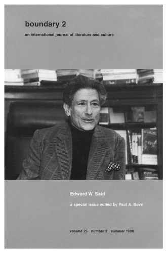 Edward W. Said (A Boundary 2 Book)