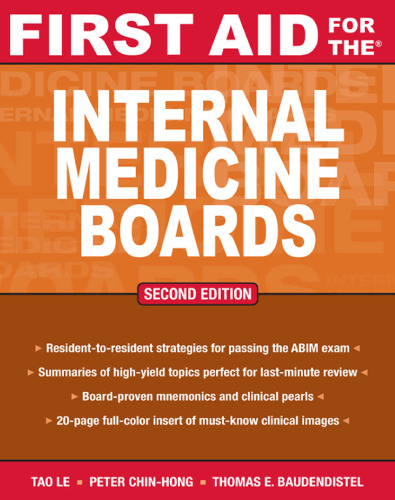 First Aid for the Internal Medicine Boards (FIRST AID Specialty Boards)