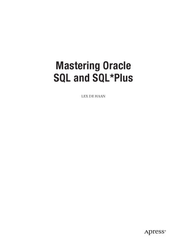 Mastering Oracle SQL and SQL*Plus