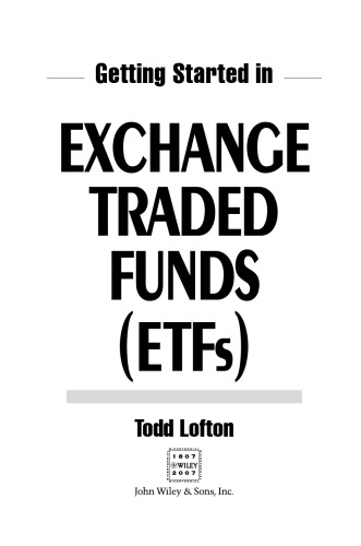 Getting Started in Exchange Traded Funds (ETFs) (Getting Started In.....)