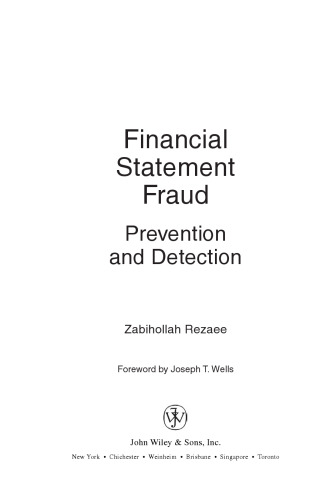 Financial Statement Fraud: Prevention and Detection