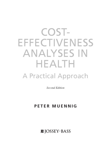 Cost-Effectiveness Analysis in Health: A Practical Approach