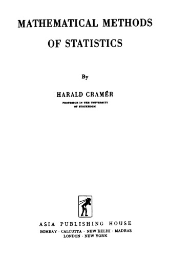 Mathematical Methods of Statistics.