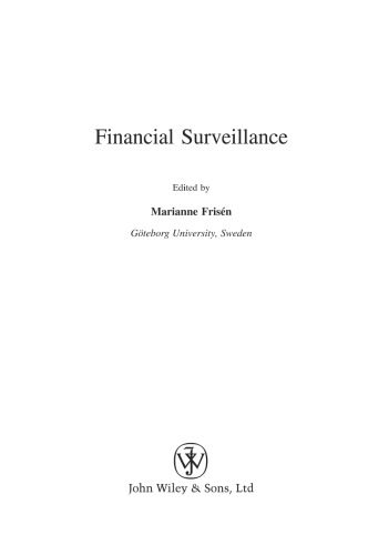 Financial Surveillance (Statistics in Practice)