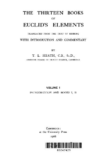 Thirteen Books of Euclid's Elements