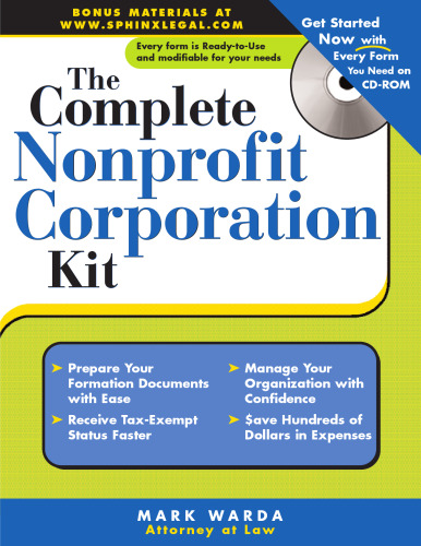 The Complete Nonprofit Corporation Kit