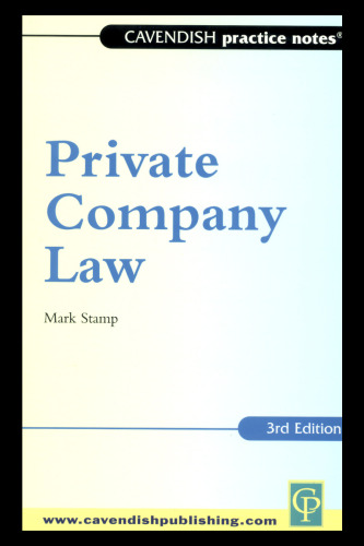 Practice Notes on Private Company Law (Practice Notes)