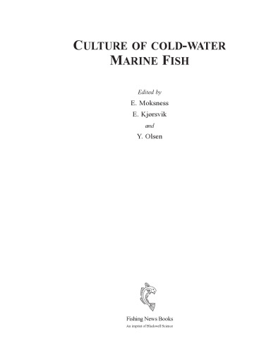 Culture of Coldwater Marine Fish