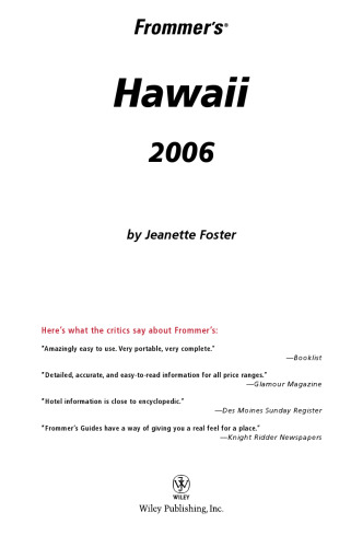 Frommer's Hawaii 2006 (Frommer's Complete)