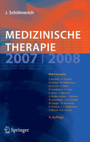 Medizinische Therapie 2007   2008 (3. Auflage)