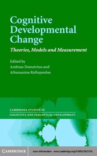 Cognitive Developmental Change: Theories, Models and Measurement