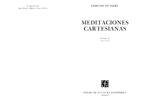 Meditaciones cartesianas