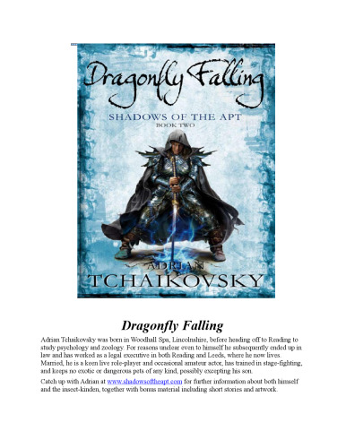 Dragonfly Falling: Shadows of the Apt (Book Two)