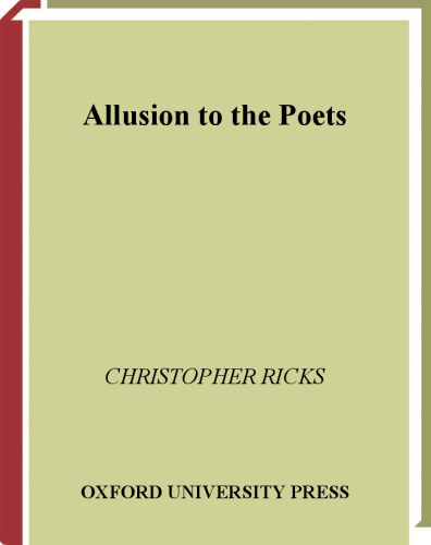 Allusion to the Poets