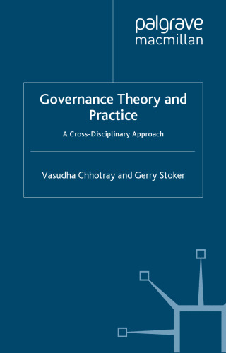 Governance Theory: A Cross-Disciplinary Approach