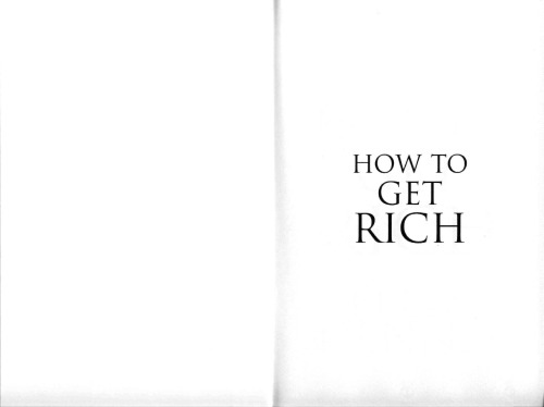 How to Get Rich