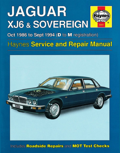 Jaguar XJ6 & Sovereign 1986-94 (D to M registration) Service and Repair Manual (Haynes Manuals)