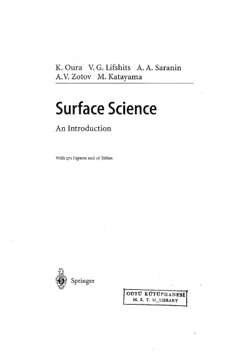 Surface Science: An Introduction (Advanced Texts in Physics)