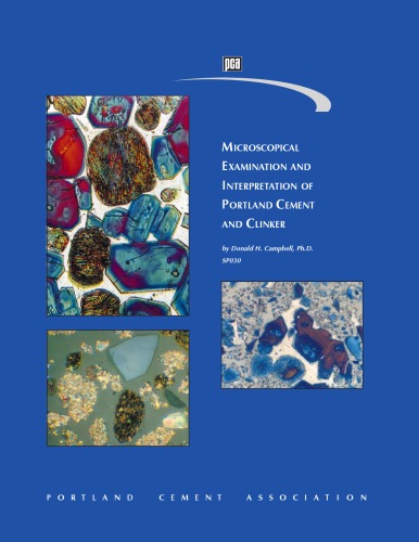 Microscopical Examination and Interpretation of Portland Cement and Clinker