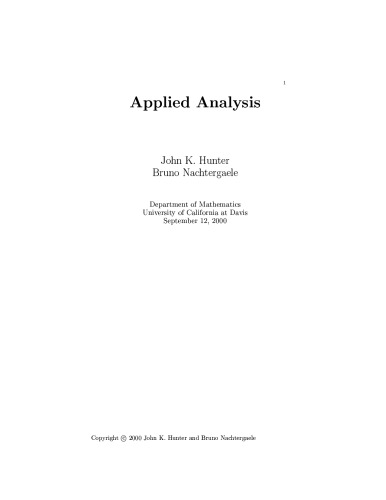 Applied Analysis