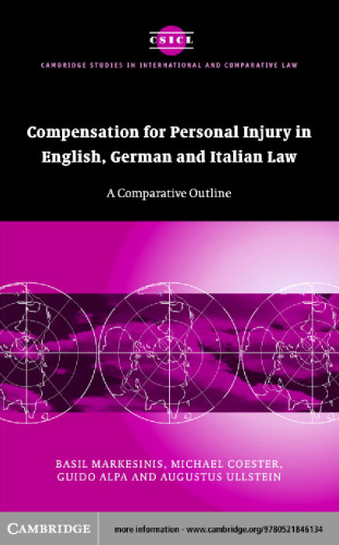 Compensation for Personal Injury in English, German and Italian Law: A Comparative Outline