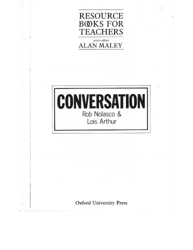 Conversation (Resource Books for Teachers)