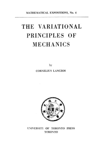 The Variational Principles of Mechanics